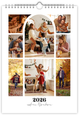 Fotokalendar nástenný mesačný na výšku z fotiek - Klenba