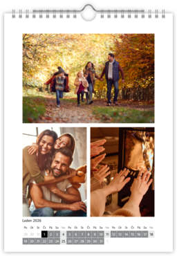 Fotokalendar nástenný mesačný na výšku z fotiek - Klenba