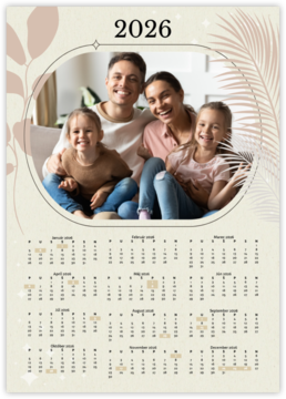 ročný fotokalendár ako plagát - Family portrait