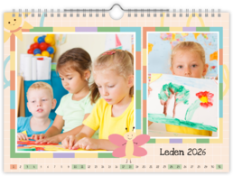 Fotokalendár nástenný mesačný na šírku - Color windows