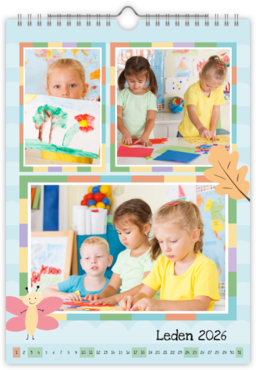 Fotokalendar nástenný mesačný na výšku z fotiek - Color windows