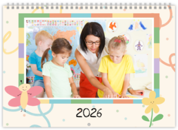 Nástenný plánovací fotokalendar - Color windows 