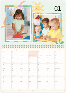 Nástenný plánovací fotokalendar - Color windows 