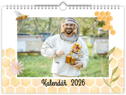 Fotokalendár nástenný mesačný na šírku - Včelár