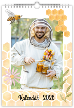 Fotokalendar nástenný mesačný na výšku z fotiek - Včelár