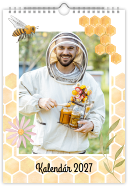 Fotokalendar nástenný mesačný na výšku z fotiek - Včelár