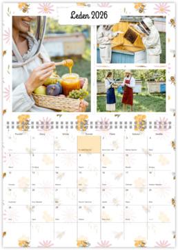 Nástenný plánovací fotokalendar - Včelár