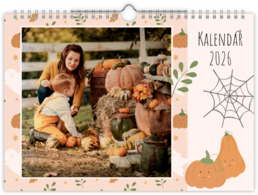 Fotokalendár nástenný mesačný na šírku - Tekvica
