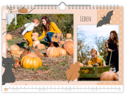 Fotokalendár nástenný mesačný na šírku - Tekvica