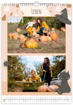 Fotokalendář exklusiv na výšku - Dýně
