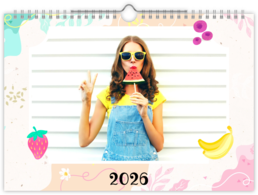 Fotokalendár nástenný mesačný na šírku - Ovocie