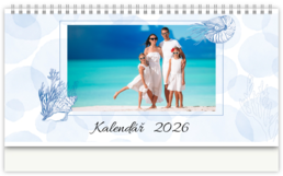 Stolní fotokalendář s vlastními jmény - Monohrom Sea