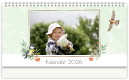 Stolní fotokalendář s vlastními jmény - Vtáčiky