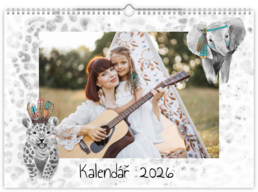 Fotokalendář exklusiv na šířku - Safari babies