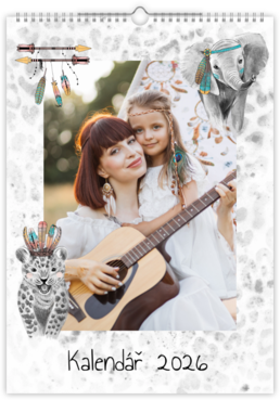 Fotokalendář exklusiv na výšku - Safari babies