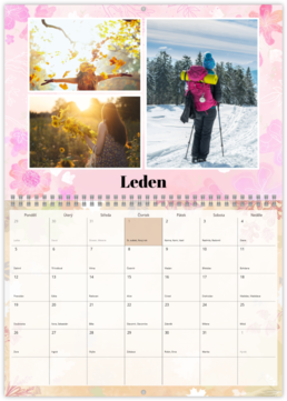 Nástenný plánovací fotokalendar - 4 ročné obdobia