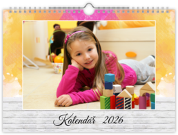 Fotokalendár nástenný mesačný na šírku - Colorful 