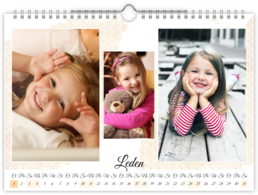 Fotokalendár nástenný mesačný na šírku - Colorful 