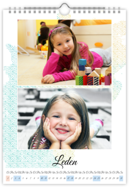 Fotokalendar nástenný mesačný na výšku z fotiek - Colorful 