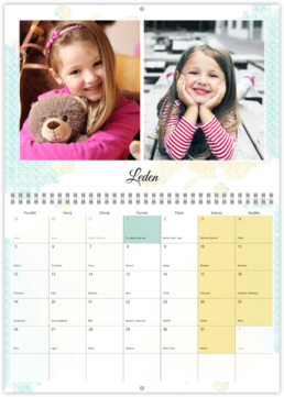 Nástenný plánovací fotokalendar - Colorful