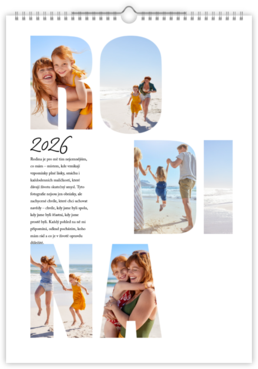 Fotokalendář exklusiv na výšku - Slovo Rodina