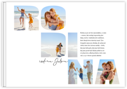 Fotokniha na šírku s pevnou väzbou a kvalitným papierom - Slovo Rodina