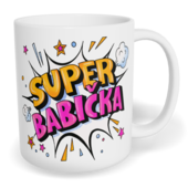 Hrnek klasický malý s vlastním potiskem - Super babička