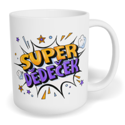 Hrnek klasický malý s vlastním potiskem - Super dědeček