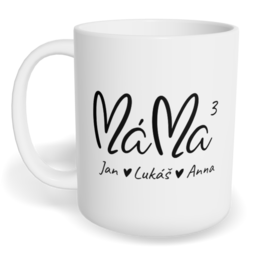 Hrnek klasický malý s vlastním potiskem - Máma, mom index
