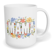 Hrnek klasický malý s vlastním potiskem - Květinová máma