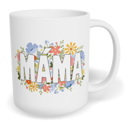 Hrnek klasický malý s vlastním potiskem - Květinová máma