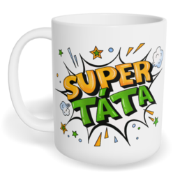 Hrnek klasický malý s vlastním potiskem - Super táta