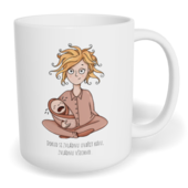 Hrnek klasický malý s vlastním potiskem - Máma hrdinka