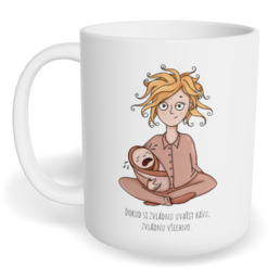 Hrnek klasický malý s vlastním potiskem - Máma hrdinka