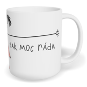 Hrnek klasický malý s vlastním potiskem - Mami, mám Tě ráda