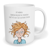 Hrnek klasický malý s vlastním potiskem - Máma znamená