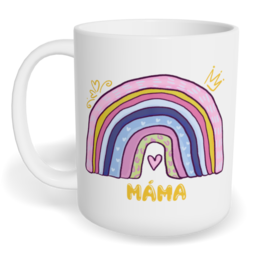 Hrnek klasický malý s vlastním potiskem - Duhová máma