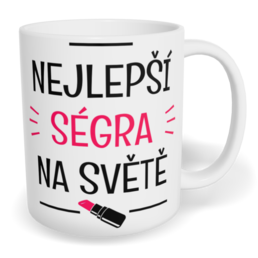 Hrnek klasický malý s vlastním potiskem - Nejlepší ségra na světě