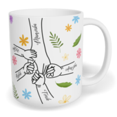 Hrnek klasický malý s vlastním potiskem - Maminčina ruka