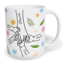 Hrnek klasický malý s vlastním potiskem - Maminčina ruka