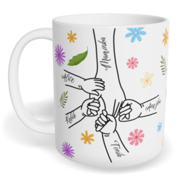 Hrnek klasický malý s vlastním potiskem - Maminčina ruka