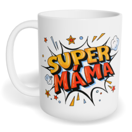 Hrnek klasický malý s vlastním potiskem - Super máma vol. 3