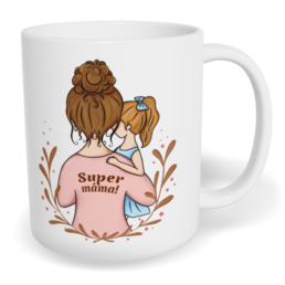 Hrnek klasický malý s vlastním potiskem - Super máma vol. 2