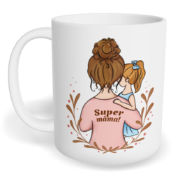 Hrnek klasický malý s vlastním potiskem - Super máma vol. 2