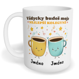 Hrnek klasický malý s vlastním potiskem - Nejlepší kolegyně vol. 1