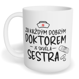 Hrnek klasický malý s vlastním potiskem - Skvělá sestra