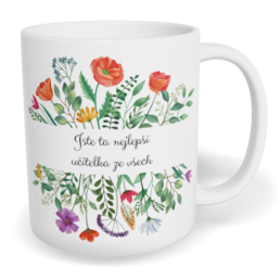 Hrnek klasický malý s vlastním potiskem - Nejlepší učitelka ze všech