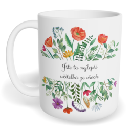 Hrnek klasický malý s vlastním potiskem - Nejlepší učitelka ze všech