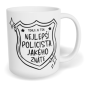Hrnek klasický malý s vlastním potiskem - Nejlepší policista
