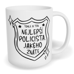 Hrnek klasický malý s vlastním potiskem - Nejlepší policista
